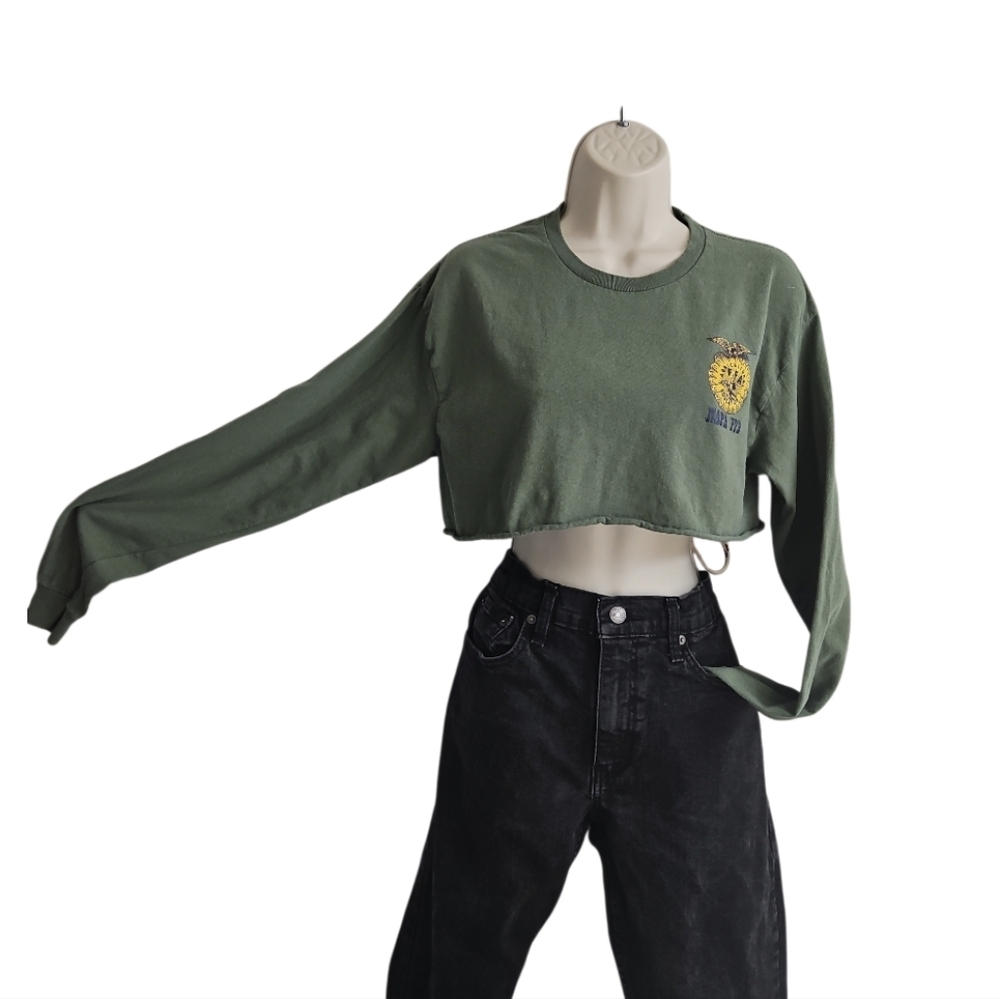 Green Cropped Sweatshirt Napa Agricultural Education